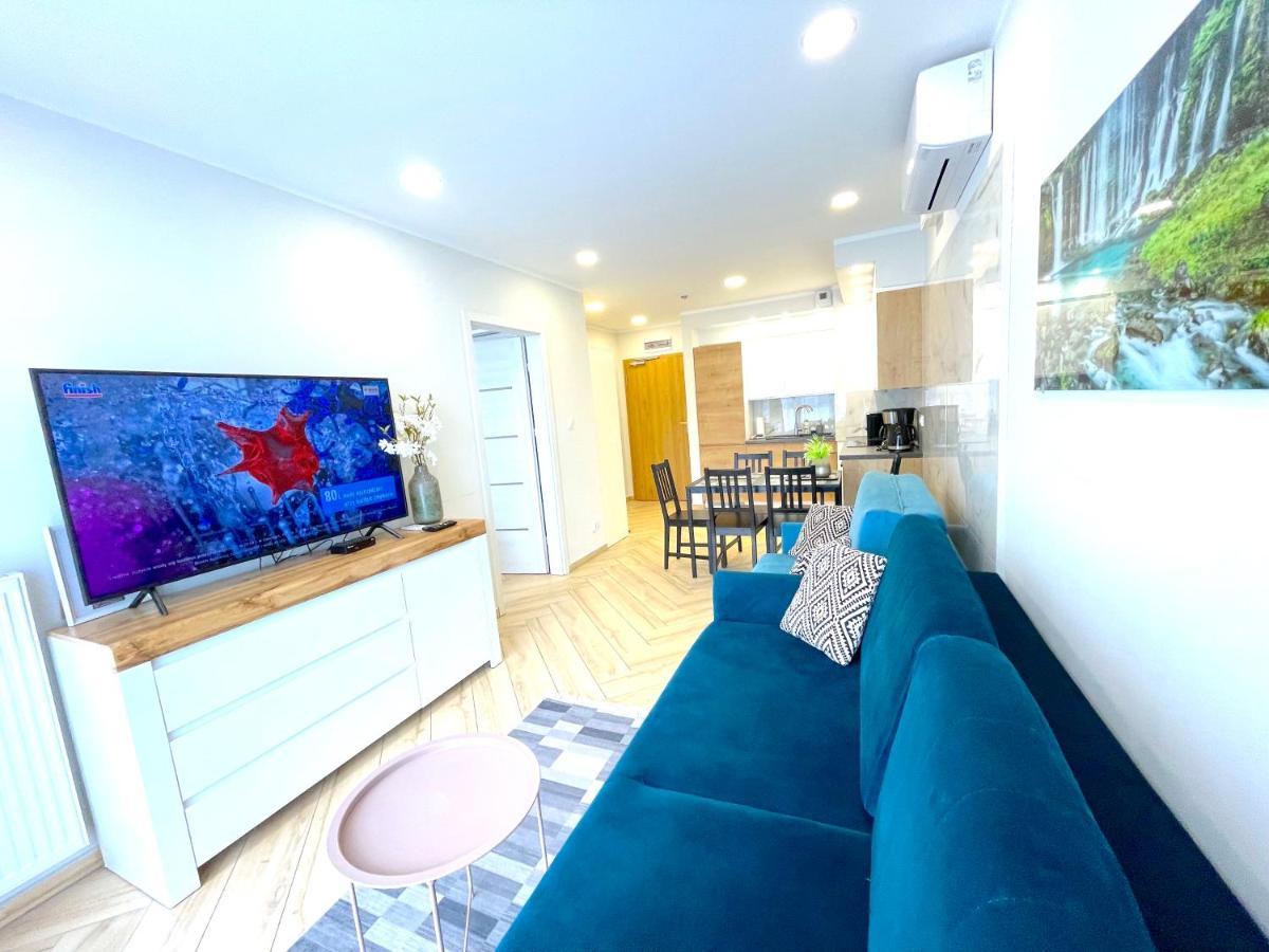 Apartament Superior Blue Przy Plazy- Free Pool, Saunas, Jacuzzi, Fitness, Salzgrotte Kołobrzeg Exterior foto